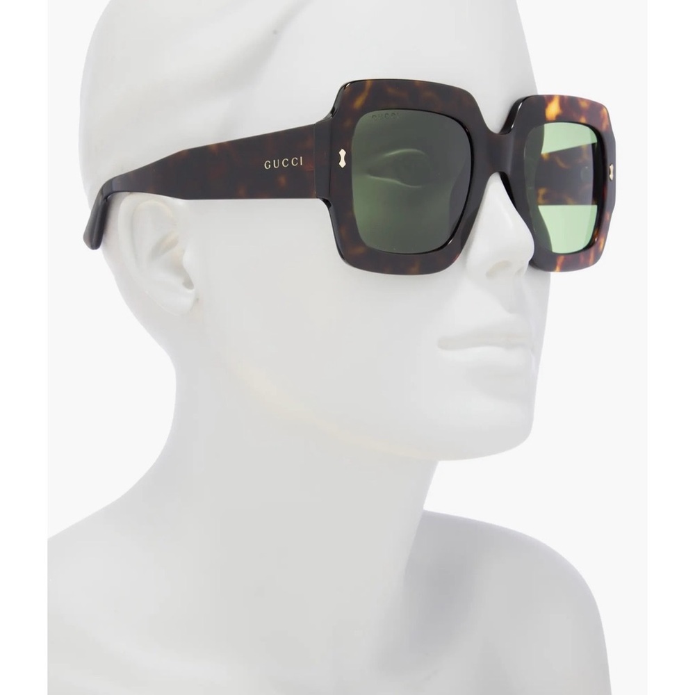 Gucci Oversized Havana Tortoise Sunglasses